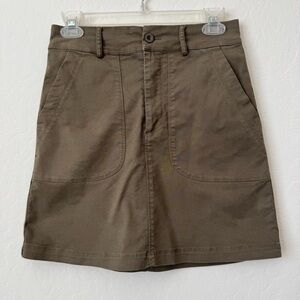 Michael Stars Cargo Mini Skirt Olive XS